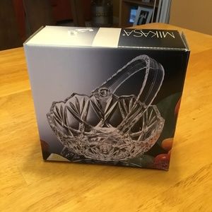 Mikasa crystal candy dish.